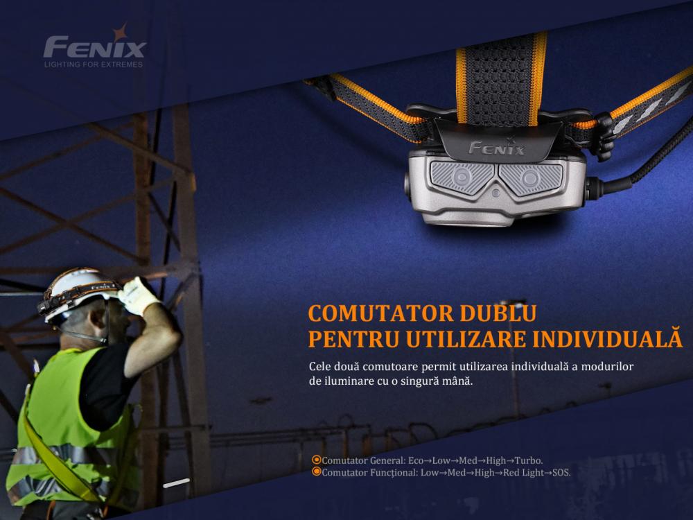 Lanterna frontala Fenix HP25R V2.0 - Alpin Expe